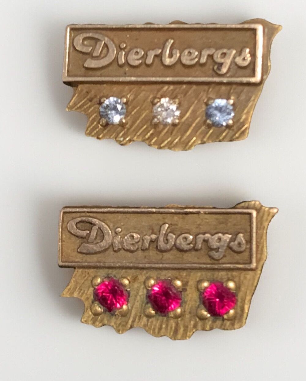 Vintage Solid 10K Yellow Gold 1.8 Grams Diebergs Service Pin & 1/10 Gold Filled
